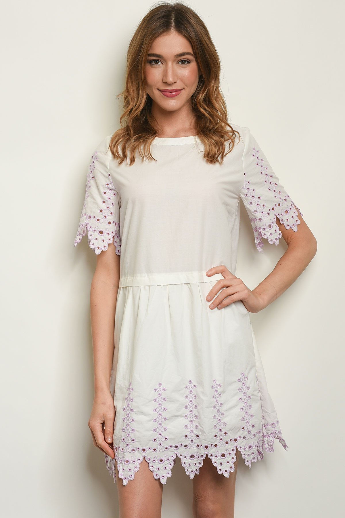 Off White Lavender Dress