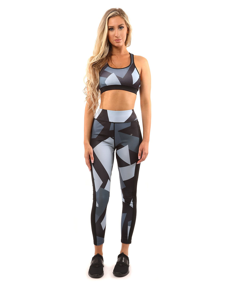 Thumbnail: Bondi Sports Bra - Black/Grey