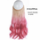 Thumbnail: No Clip Wave Halo Hair Extensions Ombre Synthetic Natural Black Blonde Pink
