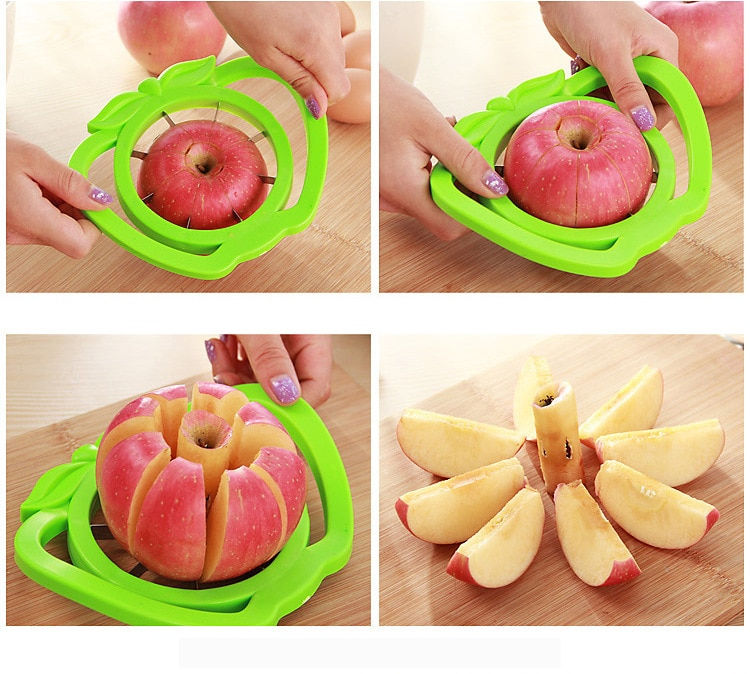 섬네일: Kitchen Assist Apple Slicer Cutter Pear Fruit Divider Tool Comfort Handle