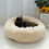 Thumbnail: Long Plush Donut Pet Bed Hondenmand Round Orthopedic Lounger Sleeping Bag Kennel