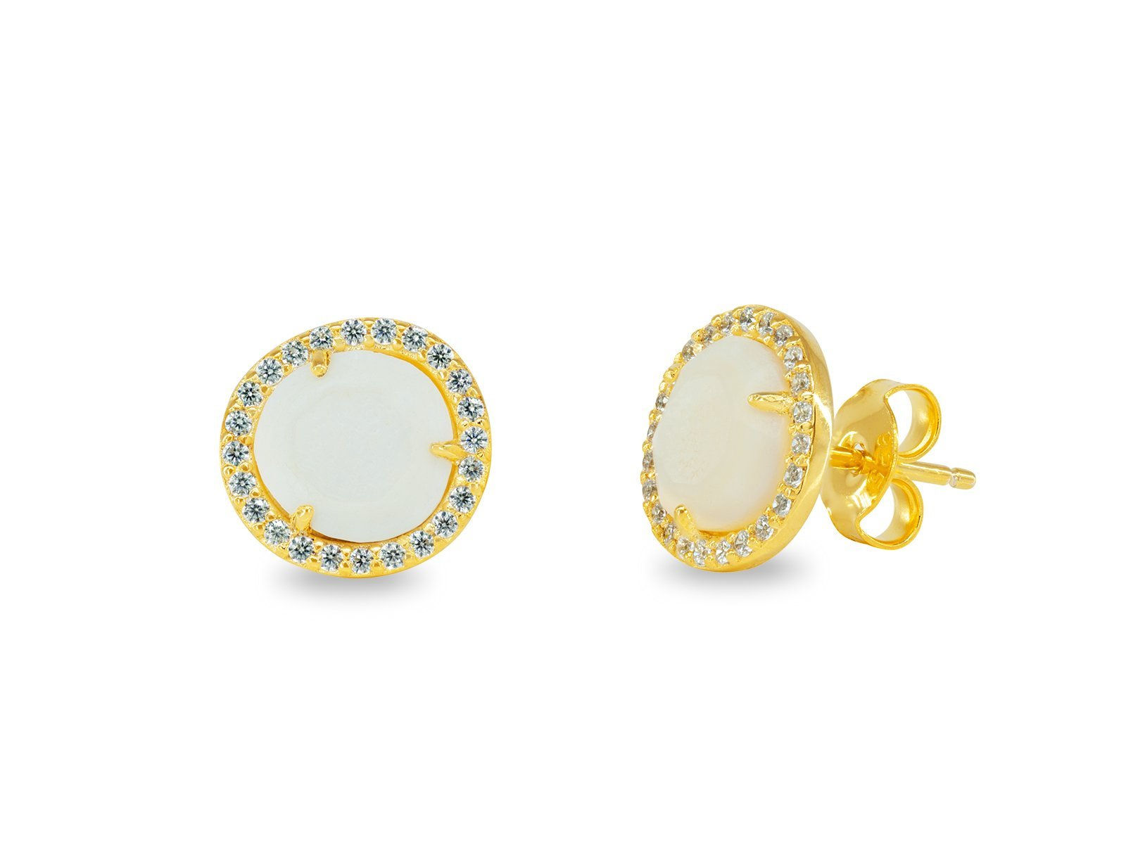 Sparkling Mother of Pearl Studs