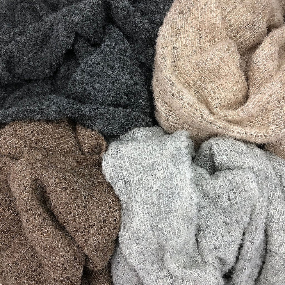 Thumbnail: Almond Ultra Plush Alpaca Scarf