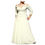 Thumbnail: Evanese Women's Plus Size Elegant Long Formal Evening Dress With 3/4 Sleeves
