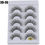 Thumbnail: 5 Pairs 4D Mink Lashes Fluffy Wispy Eyelashes Natural Long Eyelash Extension