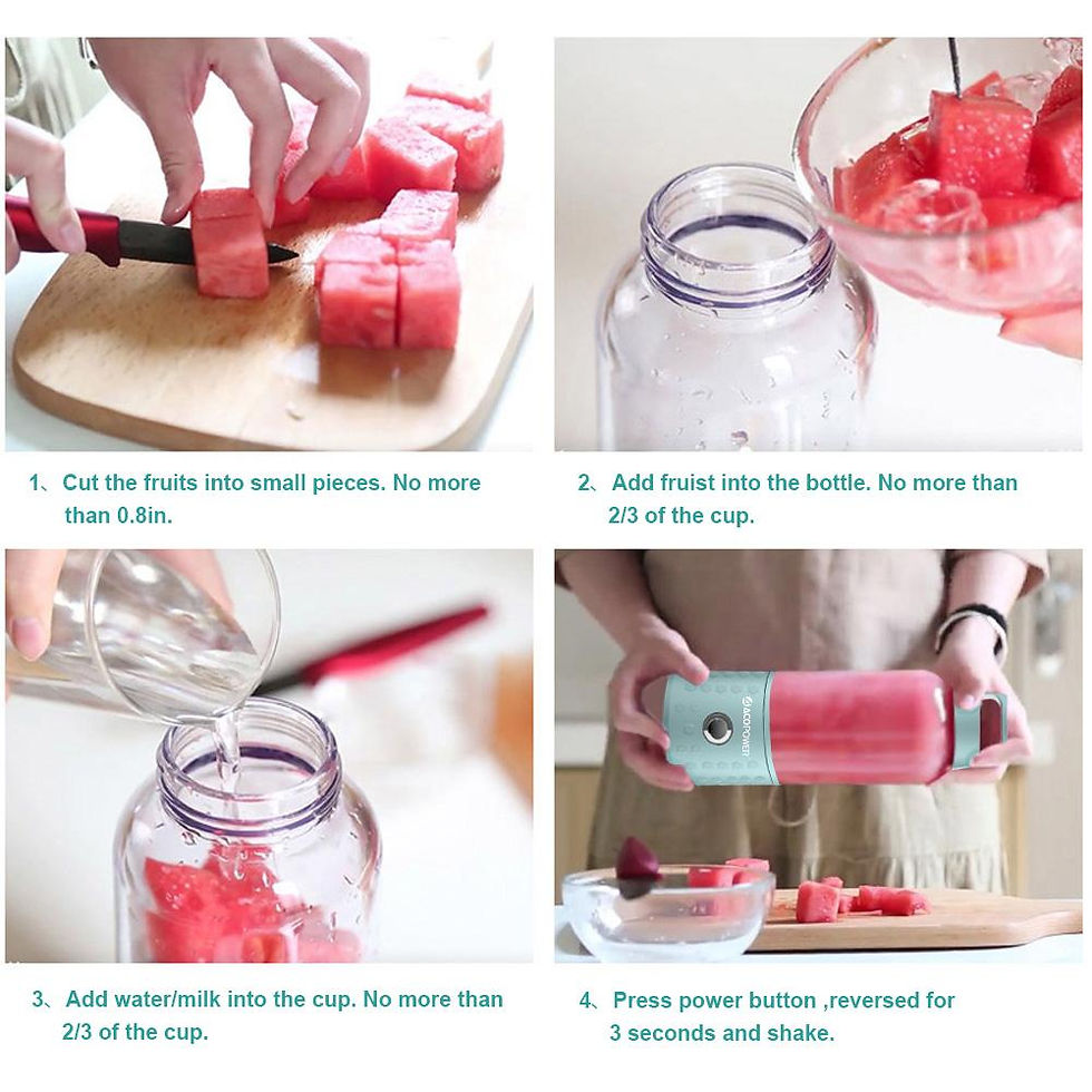 Thumbnail: ACOPOWER Portable Blender, USB Rechargeable Smoothie Blender