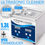 Thumbnail: 1.3L Ultrasonic Bath Jewelry Cleaner 120W Digital Degas With Heater Ultrasound