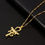 Thumbnail: Yu-Gi-Oh Cross Pendant Necklace for Women/Men With Gold Color Eyes Horace Cross