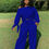 Thumbnail: Long-Sleeved Tops Empty Loose Wide-Leg Pants Two-Piece