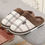 Thumbnail: Men Suede Gingham Short Plush Indoor Shoes Non Slip Cozy Velvet Waterproof Fur