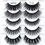 Thumbnail: 5 Pairs Mink Eyelashes 3D False Lashes Thick Crisscross Makeup Eyelash Extension