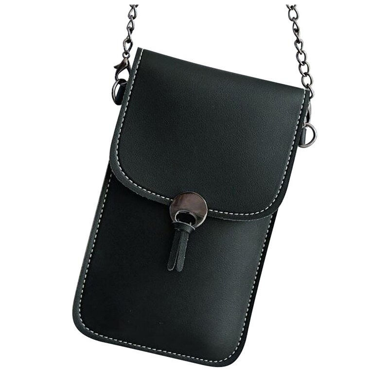 Thumbnail: Decorative Transparent Touch Screen Simple Retro Mobile Phone Bag