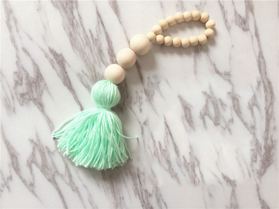 Thumbnail: Wooden Beads Tassel Pendant Bedroom