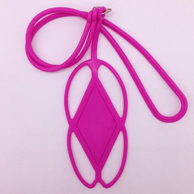 Thumbnail: Universal Silicone Cell Phone Lanyard Holder Case Cover Phone Neck Strap