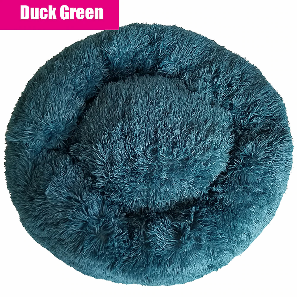 Thumbnail: Thick Cutton Round Dog Bed Super Soft Long Plush Pet Cat Mat