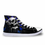 Thumbnail: Boy Vulcanize Shoes Men's High Top Shoes Cool Punk Skull Printing Canvas Shoe