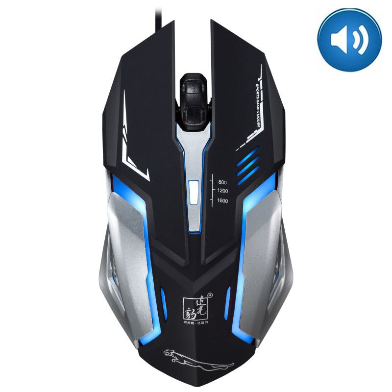 Thumbnail: 8D 3200DPI Adjustable Wired Optical LED Computer Gamer Game Mice