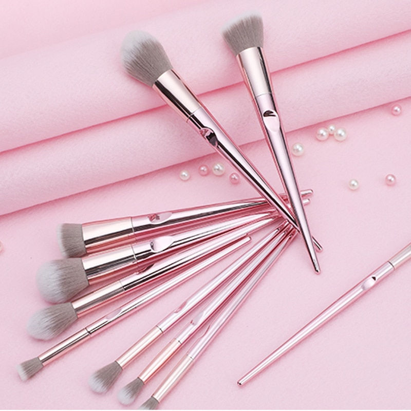 Thumbnail: New 10Pcs Eye Makeup Brushes Set Eye Shadow Eyebrow Sculpting Power Brushes