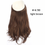 Thumbnail: No Clip Wave Halo Hair Extensions Ombre Synthetic Natural Black Blonde Pink