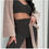 Thumbnail: Fall Winter Fur Two Piece Outfits Sexy Backless Crop Tops Women Outfits