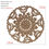 Thumbnail: 1Pc Unique Natural Floral Wood Carved Wooden Figurines Crafts Corner Appliques
