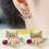 Thumbnail: New Fashion Simulated Pearls Pendientes Bijoux Angel Wings Leaf Feather Flowers
