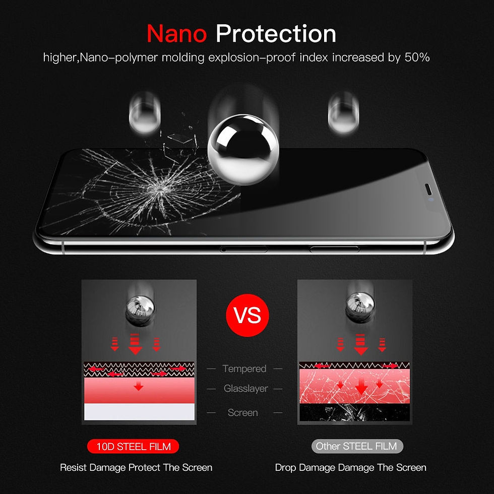 Thumbnail: 10D Protective Glass for iPhone X XS 6 6S 7 8 Plus Glass Screen Protector