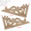 Thumbnail: 1Pc Unique Natural Floral Wood Carved Wooden Figurines Crafts Corner Appliques