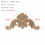 Thumbnail: 1Pc Unique Natural Floral Wood Carved Wooden Figurines Crafts Corner Appliques