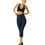 Thumbnail: High Waisted Yoga Capri Leggings - Navy Blue