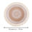 Thumbnail: Round Embroidery Table Placemat Nordic Style Non-Slip Placemat Heat Insulation