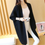 Thumbnail: Long Cardigan Women Sweater Autumn Winter Bat Sleeve Knitted Plus Size 3XL
