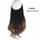 Thumbnail: No Clip Wave Halo Hair Extensions Ombre Synthetic Natural Black Blonde Pink
