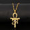 Thumbnail: Yu-Gi-Oh Cross Pendant Necklace for Women/Men With Gold Color Eyes Horace Cross