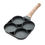 Thumbnail: 4-Hole Omelet Pan for Burger Eggs Ham PanCake Maker Frying Pans Non-Stick