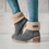 Thumbnail: Women Winter Fur Warm Snow Boots Ladies Warm Wool Booties Ankle Boot Comfortable