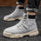 Thumbnail: Vintage High Quality Leather Boots Male Spring Casual Motorcycle Ankle Botas