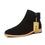 Thumbnail: Men Suede Chelsea Boots Natural Leather Zip Pointed Toe Formal Ankle Boots