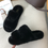 縮圖：Women Furry Slippers Winter Soft Faux Fur Warm Flats Rubber Sole Non Slip Home