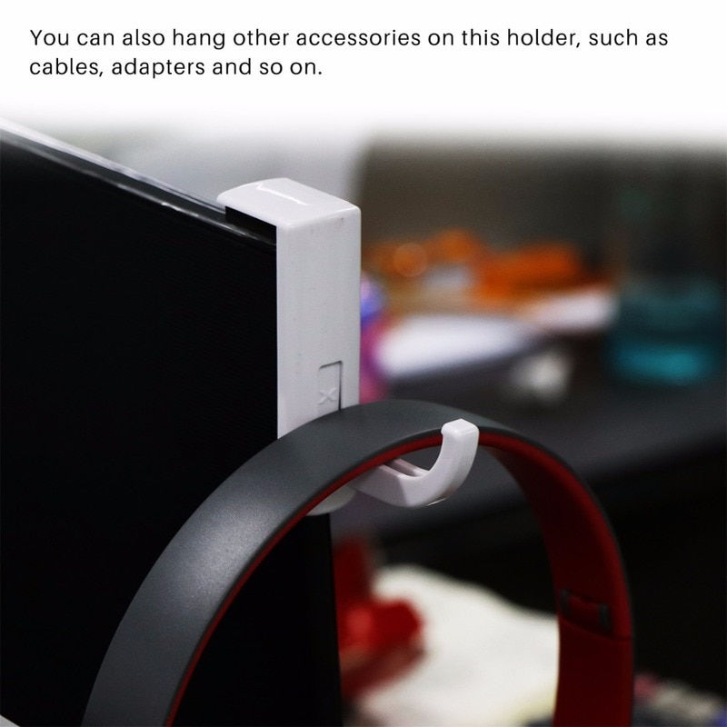 1pc New Headphone Stand Universal Headphone Headset Hanger Wall Hook PC Monitor