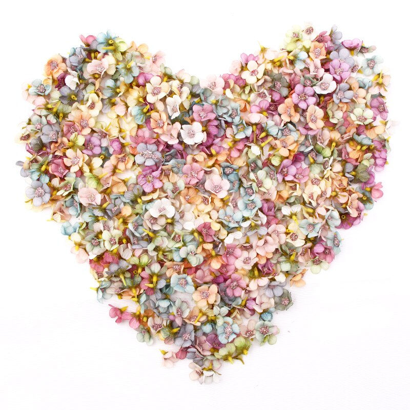 Thumbnail: 50/100pcs Multicolor Daisy Flower Head Mini Silk Artificial Flower for Wedding