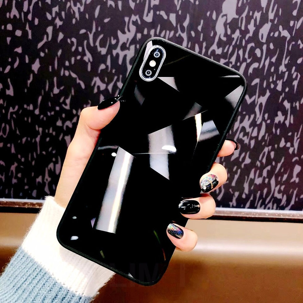 Thumbnail: Diamond Texture Mirror Phone Case for Iphone 7 8 6s 6 Plus Soft TPU Shockproof