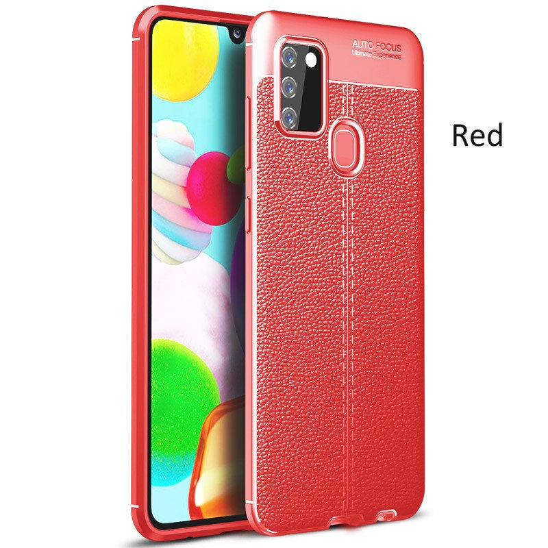 Thumbnail: Shockproof Case for Samsung A21S A12 5G A42 A02S Leather Soft Silicone Phone