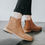 Thumbnail: Men Suede Chelsea Boots Natural Leather Zip Pointed Toe Formal Ankle Boots