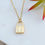 Thumbnail: Locked in Love Monogram Necklace