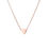 Küçük resim: Stainless Steel Love Heart Chain Necklace Valentine's Day