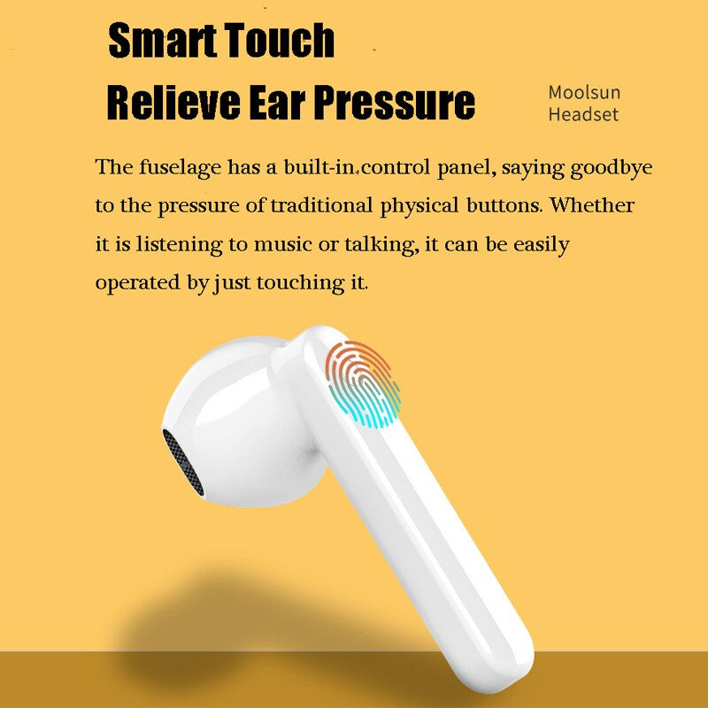 Thumbnail: V5.0 TWS Wireless Bluetooth Headphone LED Display Intelligent Noise Reduction