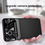 Thumbnail: Shockproof Case for iPhone 11 Pro Max PU Leather Mirror Glass Phone Back Cover
