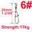 Thumbnail: 50pcs 2  to 14 Fishing Connector Rolling Swivel Fish Pin Bearing Stainless Steel