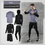 Thumbnail: 5 Pcs/Set Men's Tracksuit Gym Fitness Compression Sports Suit Clothes